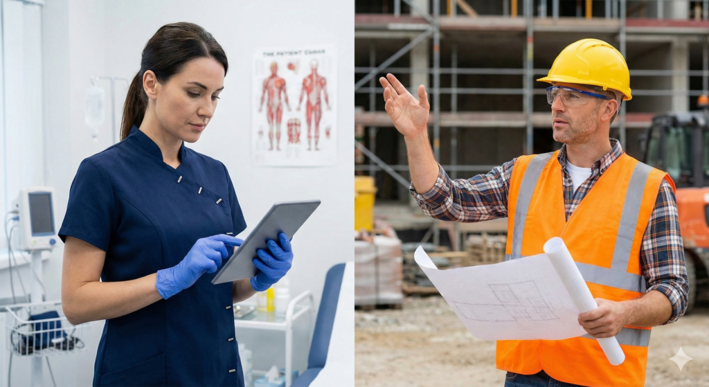 UK safety equipment for healthcare, construction, and industrial sectors