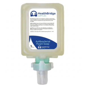 Antibacterial & Antiviral Clear Foam Soap – 1L Cartridges (Case of 6)